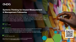 Systems Thinking for Impact Measurement & Management Fellowship (ST-IMM)