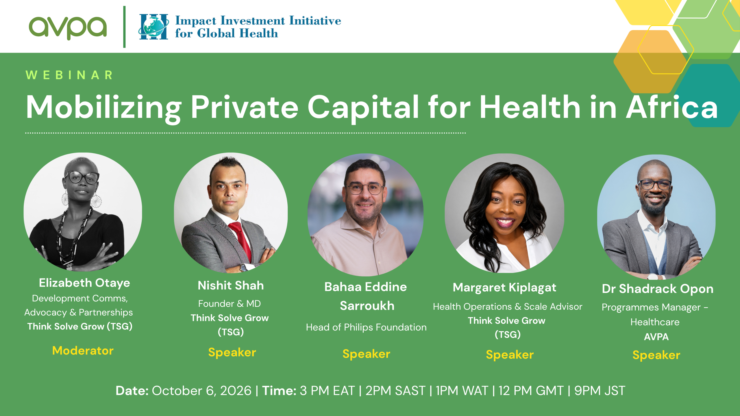 Webinar: Mobilizing Private Capital for Health in Africa